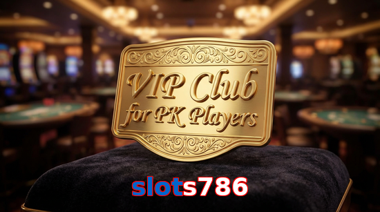 Main screen of Slots786 vip page for PK players